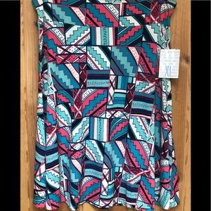 NWT LULAROE AZURE SKIRT XL